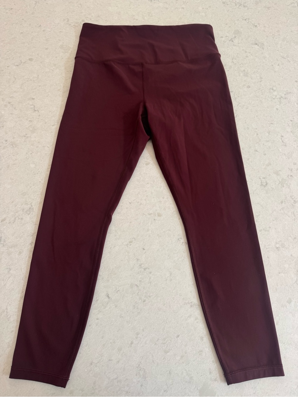 Athleta Women's Deep Maroon High-Rise Elevation 7/8 Leggings M